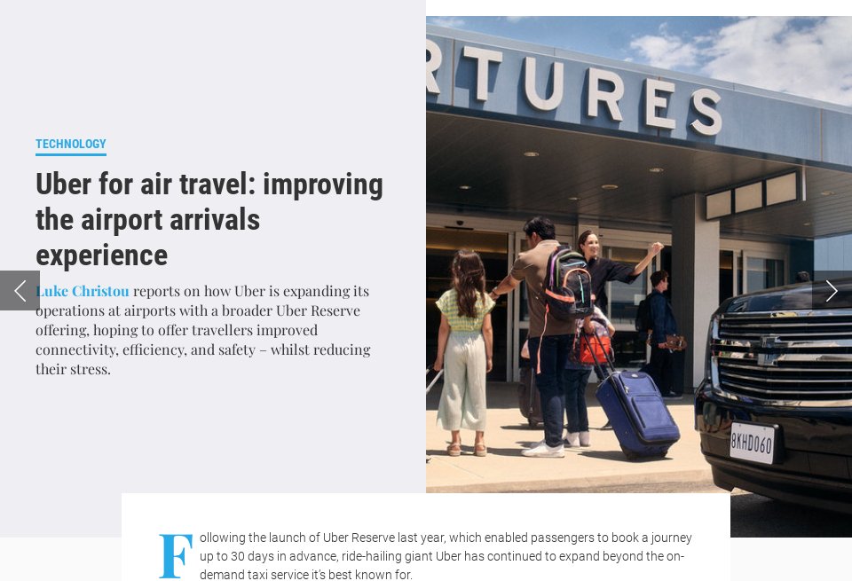 Uber for air travel improving the airport arrivals experience