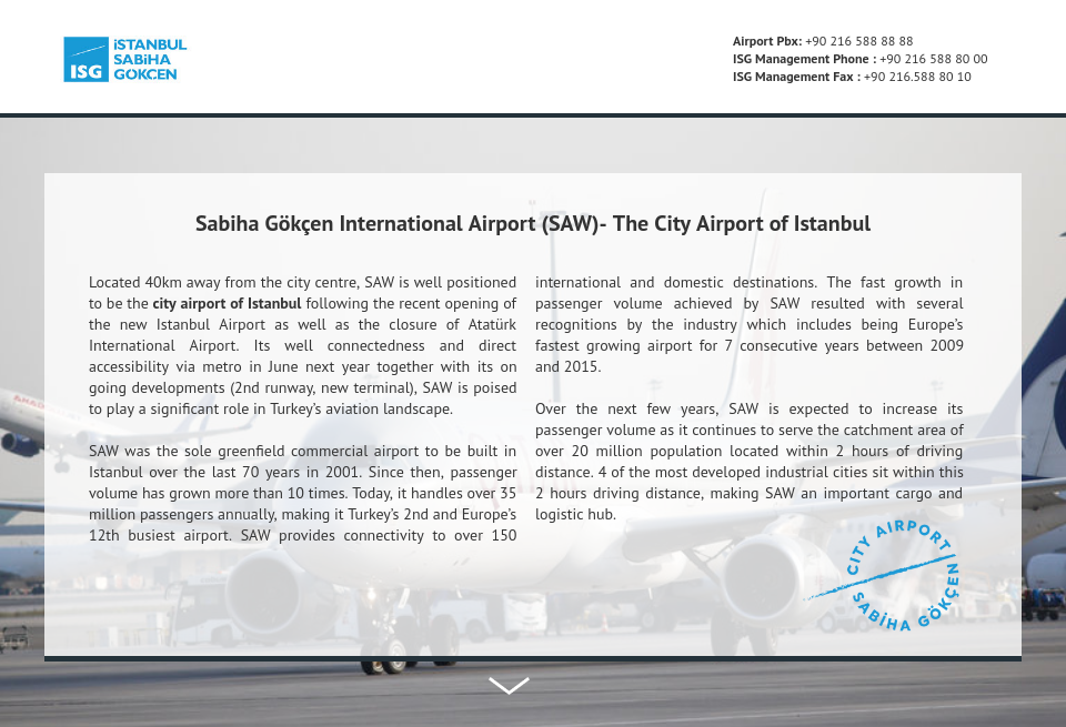 Istanbul Sabiha Gokcen International Airport Airport Industry Review Issue 43 May 2019